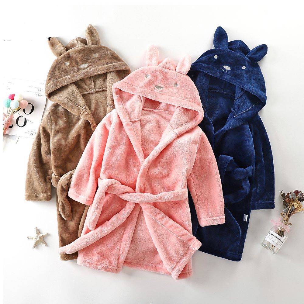 Kids Rabbit Hooded Bathrobe