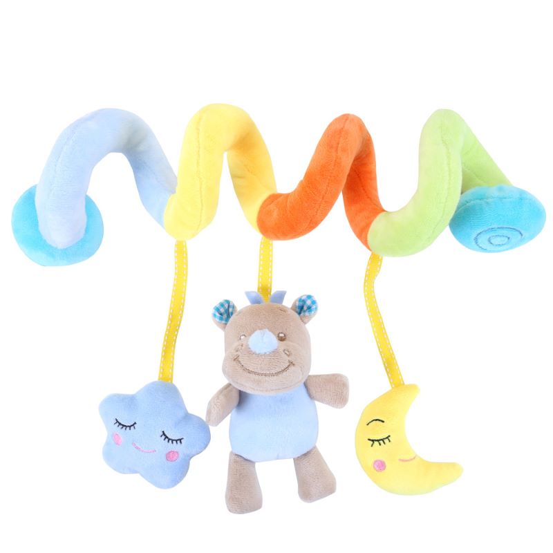 Baby Spiral Rattles - Pram Toy - Hanging Toy