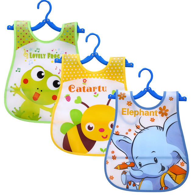 3-Piece Baby Sleeveless Waterproof Bibs