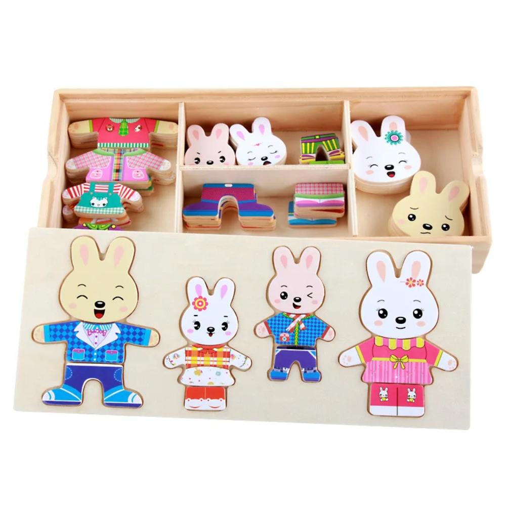 Animal Wooden Dress Up Toy