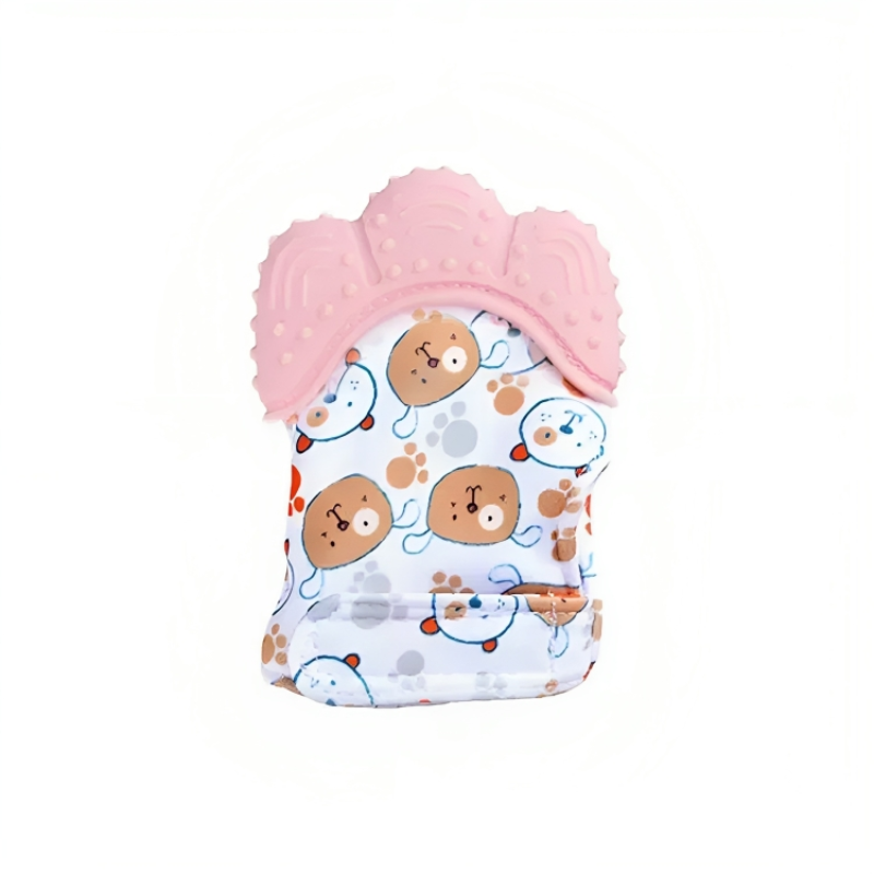 Baby Teether Cartoon Printed Glove