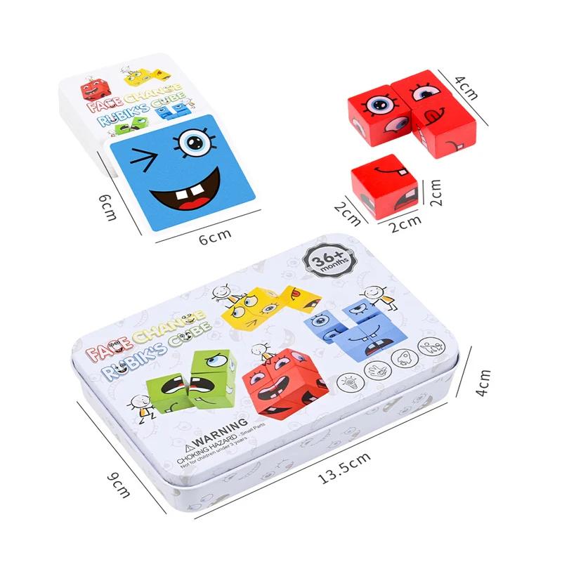 Face Changing Building Blocks Board Game