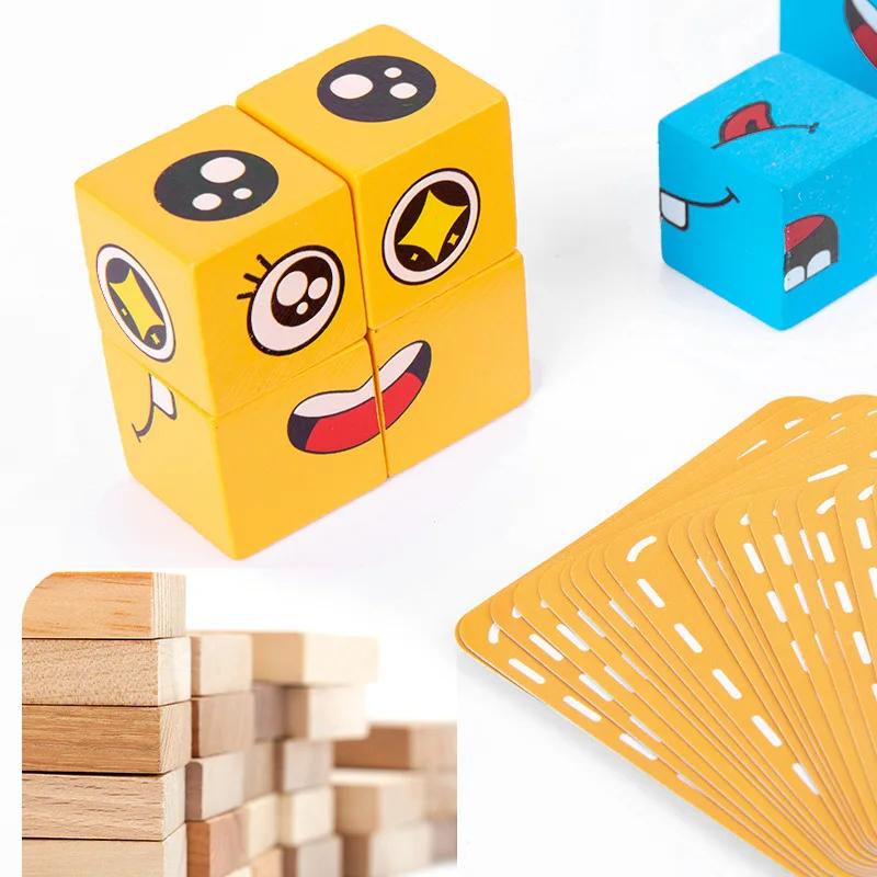 Face Changing Building Blocks Board Game