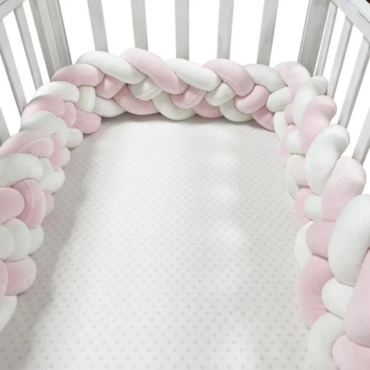 Braided Cot Bumper Baby Crib Protector