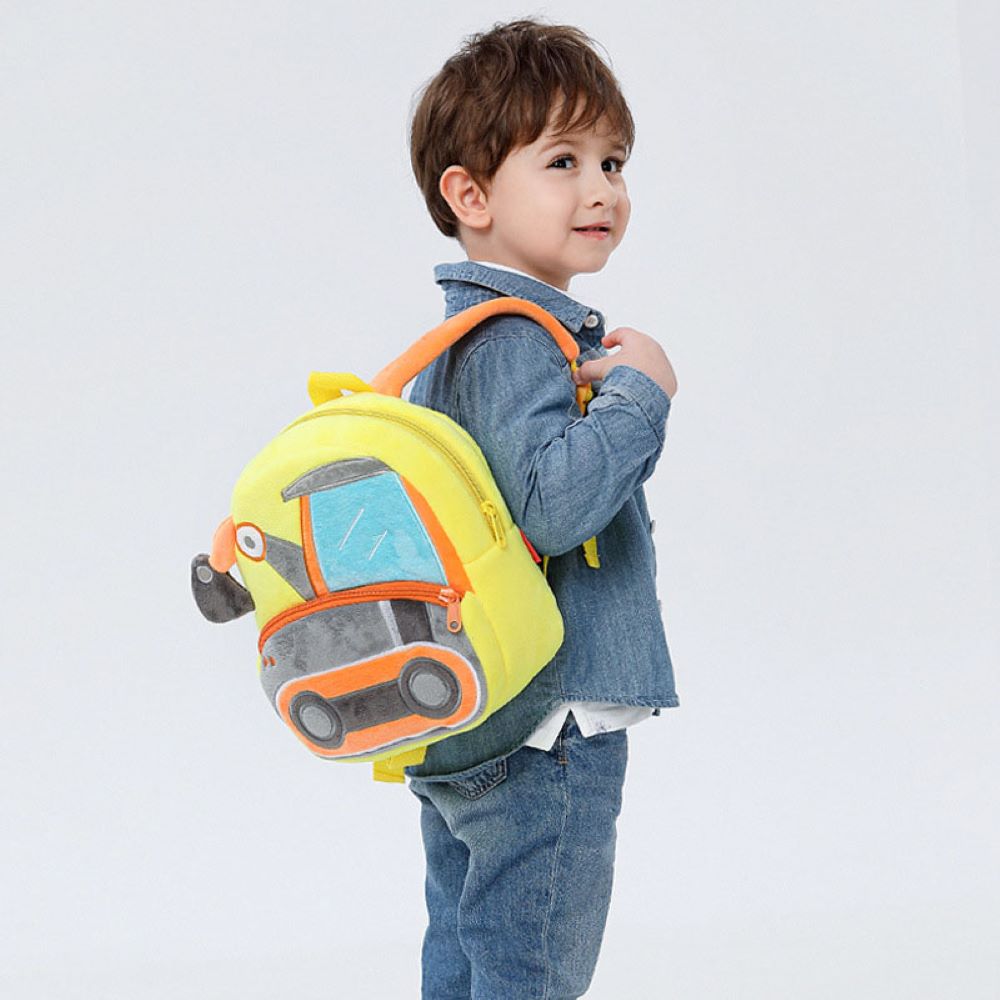 Kids Cute Engineering Car Backpack