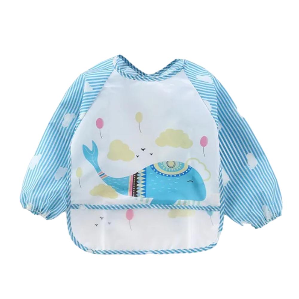 Baby Waterproof Long Sleeve Feeding Bib 